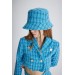 Markano Tweed Bucket Şapka Mavi