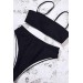 Markano  V Kesim Yüksek Bel Bikini Takım Siyah