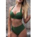 Markano  Yeşil Yüksek Bel Bikini Takım