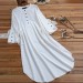 Barbora Günlük Salaş Büzgü Detaylı Yazlık Uzun Kadın Elbise Bt360Beyaz
