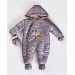 Kiz Bebek Çi̇çekli̇ İçi̇ Kürklü Çi̇ft Fermuarli Pati̇kli̇ Eldi̇venli̇ Astronot Mont Tulum