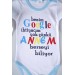 Yeni̇ Sezon Google Annem Yazili Bebek Çocuk Uzun Kol Pamuk Bady Zibin
