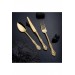 Nehir Lalezar Titanyum Gold Full Altın Parlak 89 Parça Kutulu Çatal Bıçak Set
