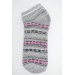 Pamela Kadın Desenli Havlu Patik Çorap
