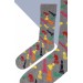 Satranç Desenli Çorap Erkek Uzun Çorap Clb