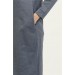 Atlas Kapşonlu Uzun Sade Basic Sweatshirt - 03007 - Açık Lacivert
