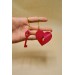 Kalp Ve Kilit Modelli Anahtarlık. Sevgiliye Anahtarlık Hediye Kalp Anahtar