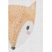 3’Lü Tablo Sevimli Hayvanlar Suluboya Görünümlü Dekoratif Kanvas Tablo Seti Beyaz 35 X 50