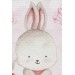 3’Lü Tablo Sevimli Tavşan Dekoratif Duvar Kanvas Tablo Seti  Beyaz 35 X 50