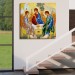 Andrei Rublev Tarafından Kutsal Üçleme Kanvas Tablo, Hristiyan Kilise Hediyesi Karışık/Çok Renkli 70 X 70