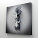 Aşk Sanatı, Gri Ve Gümüş 3D Metalik Efektli Kanvas Tablo Karışık/Çok Renkli 50 X 50