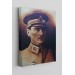 Atatürk Portre Tablosu Mustafa Kemal Atatürk Dikdörtgen Dekoratif Kanvas Tablo Kahverengi̇ 70 X 100