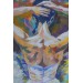 Balerin Kız Yağlıboya Görünüm Dekoratif Kanvas Duvar Tablosu Karışık 125 X 70