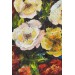 Çiçek Buketi Yağlıboya Görünüm Dekoratif Kanvas Duvar Tablosu Karışık 50 X 50