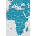 Dünya Haritası  Dekoratif Kanvas Tablo 1052 Karışık 150 X 85
