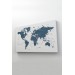 Dünya Haritası  Dekoratif Kanvas Tablo 1062 Karışık 95 X 55