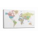 Dünya Haritası  Dekoratif Kanvas Tablo 1077 Karışık 150 X 85
