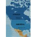 Duvar Örtüsü / Halısı Detaylı Güncel Türkçe Dünya Haritası  Kaliteli Kanvas Kumaş Mavi̇ 