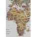 Duvar Örtüsü / Halısı Detaylı İngilizce Güncel Dünya Haritası  Karışık 