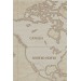 Duvar Örtüsü / Halısı Vintage Kanvas Kumaş Dünya Haritası Karışık 