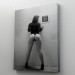 Duvara Yaslanan Pürüzsüz Seksi Adın Vücut Kanvas Tablo Karışık/Çok Renkli 50 X 70