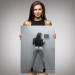 Duvara Yaslanan Pürüzsüz Seksi Adın Vücut Kanvas Tablo Karışık/Çok Renkli 50 X 70