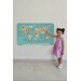 Eğitici Çocuk Odası Dünya Haritası Dünya Atlası Çocuk Ve Bebek Duvar Sticker Karışık 
