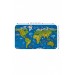 Eğitici Dünya Haritası Dünya Atlası Çocuk Ve Bebek Odası Duvar Sticker Mavi 
