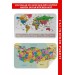 Eğitici - Öğretici Dünya Ve Türkiye Haritası Çocuk Odası Duvar Sticker I 3885 Karışık 
