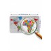 Eğitici Ülke Ve Başkent Detaylı Atlası Dekoratif Dünya Haritası Duvar Sticker  Karışık 