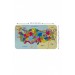 Eğitici Ve Öğretici Dünya Ve Türkiye Haritası Çocuk Odası Duvar Sticker 3882 Karışık Tek Ebat