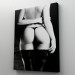 Erotik Şehvetli Çıplak Kadın Siyah Beyaz Kanvas Tablo Karışık/Çok Renkli 35 X 50