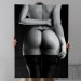 Erotik Şehvetli Çıplak Kadın Siyah Beyaz Kanvas Tablo Karışık/Çok Renkli 50 X 70