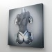 Gri Ve Gümüş Duvar Dekoru, Metalik Efektli Kanvas Tablo, Romantik Beden Karışık/Çok Renkli 90 X 90