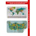 Harita Sepeti Eğitici - Öğretici Dünya Ve Türkiye Haritası Çocuk Odası Duvar Sticker  Beyaz 