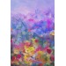 Kır Çiçekleri Yağlıboya Görünüm Dekoratif Kanvas Duvar Tablosu Karışık 125 X 70