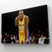Kobe Bryant Los Angeles Lakers Kanvas Tablo / Black Mamba ( Üç Parça ) Beyaz 80 X 120