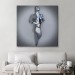 Metalik Efektli Modern Kanvas Tablo, Romantik Beden, 3D Efektli  Aşk Sanatı Karışık/Çok Renkli 50 X 50