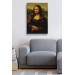 Mona Lisa Leonardo Da Vinci Tablosu Dekoratif Kanvas Duvar Tablosu Karışık 125 X 70