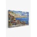 Napoli Manzaralı Yağlıboya Görünüm Dekoratif Kanvas Duvar Tablosu Karışık 125 X 70