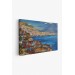 Napoli Manzarası Yağlıboya Görünüm Dekoratif Kanvas Duvar Tablosu Karışık 150 X 85