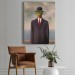Renee Magritte'in Adamın Oğlu İsimli Eseri Kanvas Tablo Karışık 35 X 50