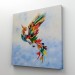Renkli Simurg Kuşu Anka Kuşu Kanvas Tablo Karışık/Çok Renkli 90 X 90