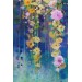 Soyut Çiçekler Suluboya Görünüm Dekoratif Kanvas Duvar Tablosu Karışık 125 X 70