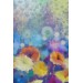 Soyut Çiçekler Suluboya Görünüm Dekoratif Kanvas Duvar Tablosu Karışık 95 X 55