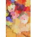 Soyut Çiçekler Yağlıboya Görünüm Dekoratif Kanvas Duvar Tablosu Karışık 35 X 50