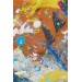 Soyut Yağlıboya Görünüm Dekoratif Kanvas Duvar Tablosu Karışık 125 X 70