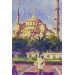 Sultan Ahmet Camii Yağlıboya Görünüm Dekoratif Kanvas Duvar Tablosu Karışık 125 X 70