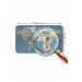 Türkçe Eğitici Ülke Ve Başkent Okyanus Detaylı Atlası  Dekoratif Dünya Haritası Duvar Sticker  Karışık 