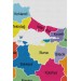 Türkiye Haritası Kanvas Tablo Eğitici Ve Öretici Dekoratif Tablo Tablo 3117 Karışık 125 X 70
